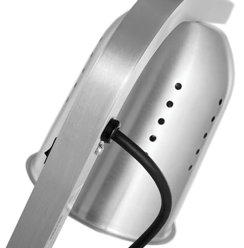 Kratos Commercial Countertop Food Heat Lamp|Freestanding Single Bulb Warmer | Silver Countertop Heat Lamp for Food |120V, 250W | Adjustable Height Design | ETL Certified (31M-001) - size: 1 Bulb-Silver