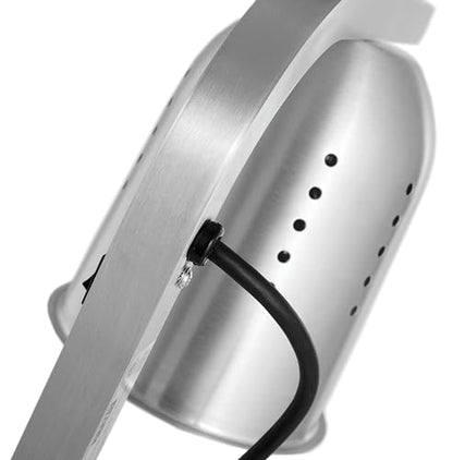 Kratos Commercial Countertop Food Heat Lamp|Freestanding Single Bulb Warmer | Silver Countertop Heat Lamp for Food |120V, 250W | Adjustable Height Design | ETL Certified (31M-001) - size: 1 Bulb-Silver