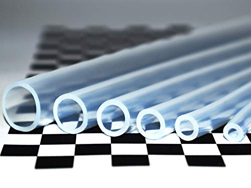 Ultra Clear Platinum Silicone Tubing - Food & Medical Grade - High Temp Hose (25 Feet, 1/2" ID x 5/8" OD) - size: 1/2" ID x 5/8" OD