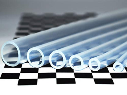 Ultra Clear Platinum Silicone Tubing - Food & Medical Grade - High Temp Hose (25 Feet, 1/2" ID x 5/8" OD) - size: 1/2" ID x 5/8" OD