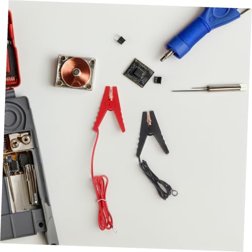 2Pcs Electric Fence Jump Cable with Clips for Fencing Systems Durable Outdoor Use for Gardens Farms and Livestock Electric Fence Connectors