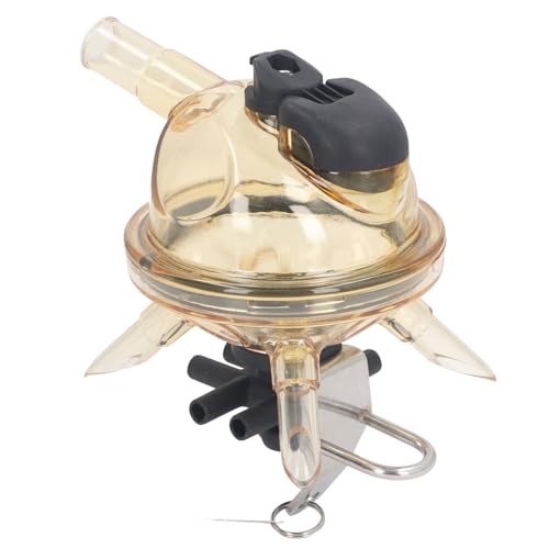Fdit Milking Claw Transparent Cover Stainless Steel Base 380cc Milk Collector Tool for Cow Milking Machine Power Supply and Stainless Steel Material