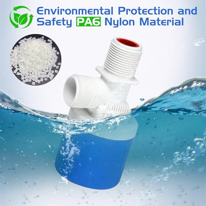 3/4" Top Inlet Water Float Valve, 2 Pack Automatic Water Level Control Valve For Water Tank Water Trough Pool Livestock Troughs Distille Solar Energy Auto Pot Aquarium - size: 3/4" Top Inlet (2 Pack)