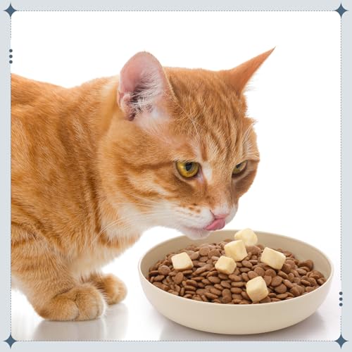 Tioncy 24 Pcs Cat Food Bowl 5.5'' Fatigue Relief Shallow Cat Food Dish Wide and Small Pet Wet Plate Wide Stray Wet Feeding Bowl for Ferrets Feral Short Legged Kitten, Wheat Straw(Pink, Beige,Classic) - color: Pink, Beige, style: Classic