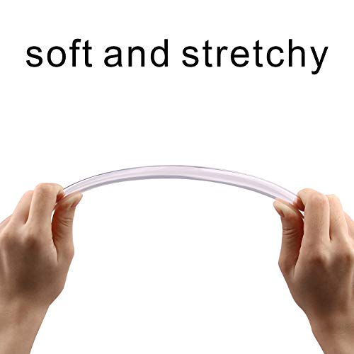 Clear Vinyl Tubing – 1/4'' ID 3/8'' OD PVC Tube Food Grade Flexible Plastic Pipe Hose for Homebrewing, Siphon Pump 30.5 Meters(100ft) Length - size: 1/4" 3/8", style: 100 Feet