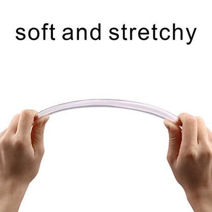 Clear Vinyl Tubing – 1/4'' ID 3/8'' OD PVC Tube Food Grade Flexible Plastic Pipe Hose for Homebrewing, Siphon Pump 30.5 Meters(100ft) Length - size: 1/4" 3/8", style: 100 Feet