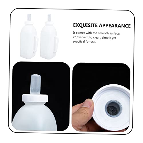 2L Calf Milk Bottle 4lb Nursing Feeder for Calves Kittens Puppies Sturdy Silicone PET Feeding Bottle Wide Neck for Farm Use and PET Care