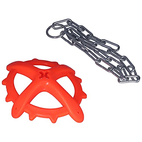 Mingzhe Adjustable Chain Iron Toy for Farm Anti Rust Bite Plastic Hightemperature Pressed 7.1x5.8in for Animal Welfare