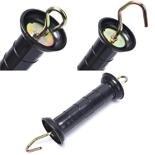 8pcs Heavy Duty Electric Fence Arch Hook Gate Handle Spring Inside Insulator