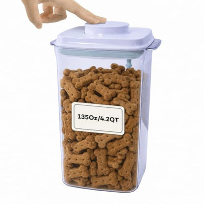 Bop Top Airtight Food Storage Containers with Lid 16.5 Cups / 135 oz | Kitchen Canister Sets | Air Tight Pantry Container | Pop Top Dry Food Storage Containers for Snacks, Sugar, Flour, Baking, Pasta - color: 135 oz