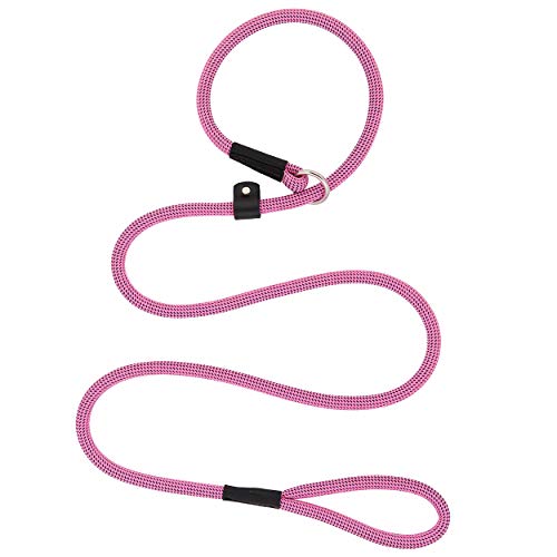 Terrain D.O.G. Elevation Dog Slip Lead - color: Pink/Navy, size: 4-feet L x 7/16-inch W