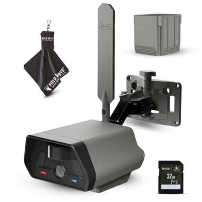 TACTACAM Defend Cellular Security Camera Bundle – Rechargeable Battery + 32GB SD Card Included – 4G LTE, No WiFi Needed – Wireless Outdoor Camera for Remote Property, Cabin, Ranch, Job Site