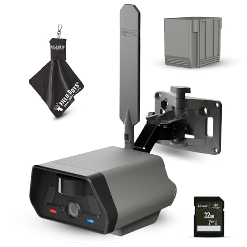 TACTACAM Defend Cellular Security Camera Bundle – Rechargeable Battery + 32GB SD Card Included – 4G LTE, No WiFi Needed – Wireless Outdoor Camera for Remote Property, Cabin, Ranch, Job Site