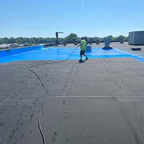 Ames Research Laboratories BMX5RG Blue MAX Waterproofer, Regular Use in Interior & Below-Grade Exterior Concrete Sealer and More. Liquid Rubber, 5 Gallon (Pack of 1), 640 Fl Oz | Ideal for waterproofing above & below grade foundations, basements, roofs, f