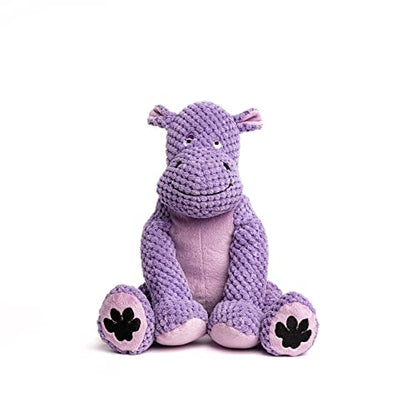 fabdog Floppies Plush Dog Toy - Cute & Durable Squeaky Dog Toys - Best Squeak Toy for Puppies and All Breeds | Ideal Pet Gift| Large Hippo - color: Hippo, size: Large