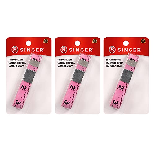 SINGER, 3-Pack Tape Measure, Pink