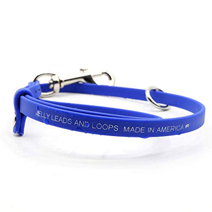 Jelly Pet Grooming Loop for Dogs, Groomers Helper, BioThane Material is Easy to Clean, Waterproof & Durable Noose Loop, Fits Most Pet Grooming Tubs/Tables/3/8”x24” W/Ring Royal Blue - color: Royal Blue, size: 3/8” x 24”