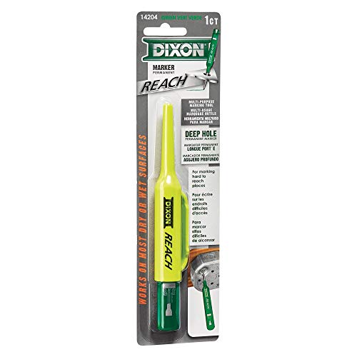 Dixon Industrial REACH- Deep Hole Permanent Marker, Green, 1-Count (14204) - color: Green