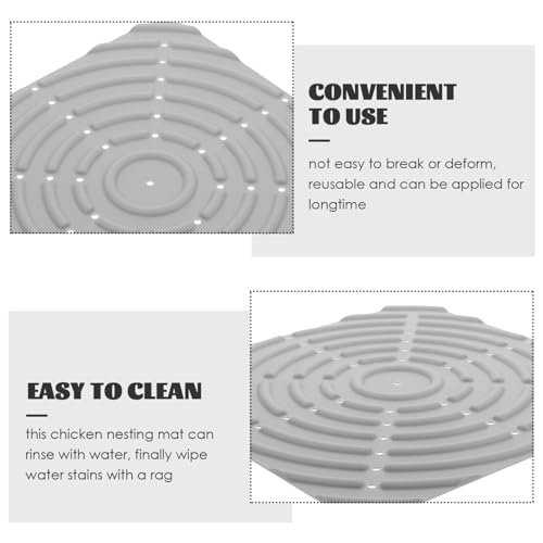 VICASKY Chicken Nesting Pad Washable Silicone Mat Nest Box Liner for Laying Hens Pet Mat Nesting Box Supplies