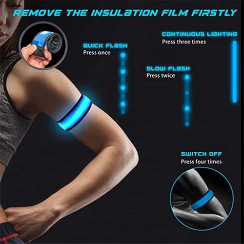 Reflective Leg Wraps - Soft Padded Band Edges, Long-Range LED Visibility Enhancement, Quick-Lock Strap Stability, Moisture-Resistant Outdoor Utility | Stable Path Safety in Low-Light Grazing Sessions