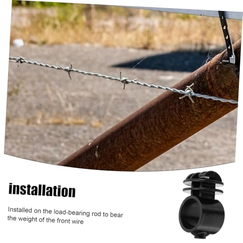 10pcs Electric Fence Insulators Insulators for Farm Wire Tighteners Supports Uniform Wire Spacing and Easy Installation for Livestock Fencing