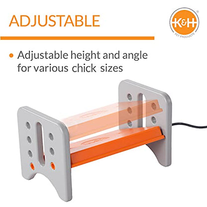 K&H Pet Products Chicken Brooder Heater for Chicks Ducklings, Adjustable Heating Plate for Brooder Boxes, Warms up to 30 Chicks, Chicken Coop Poultry Heating with Safety Light, Large 40 Watts - size: Large 20 X 11.5 X 8 Inches