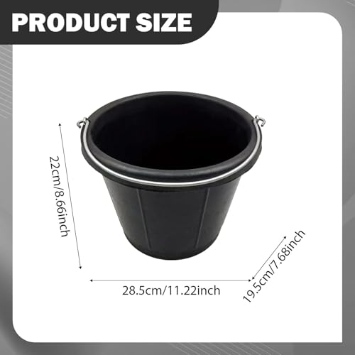 Rubber Feed Bucket Versatile Rubber Pail Garden Water Bucket for Animals