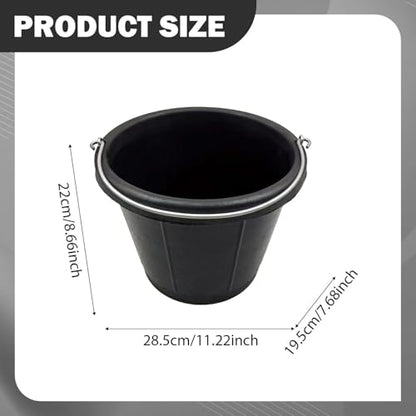 Rubber Feed Bucket Versatile Rubber Pail Garden Water Bucket for Animals