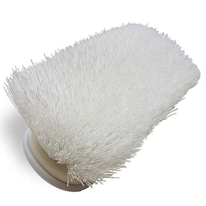 Stiff Boat Deck Brush, Heavy-Duty Marine Brush Head, 8" Firm Bristle with Bumper, 3/4" Thread Handle, for RV, Truck, and Auto Cleaning