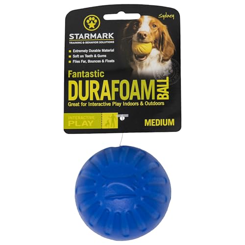 Starmark Fantastic DuraFoam Ball Tough Dog Toy, Color Varies Medium - size: Medium