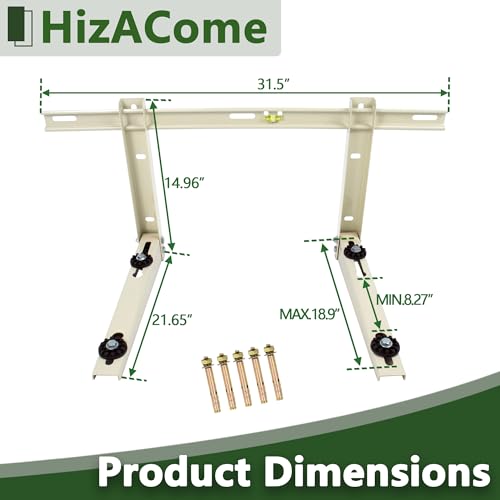Mini Split Bracket for Universal 9000-36000 BTU Air Conditioner Heat Pumps, Adjustable Wall Mounting Bracket - style: 9000-36000 BTU