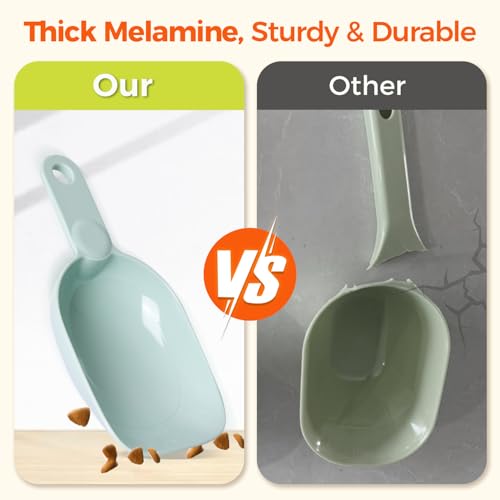 Dog Food Scoop 1 Cup, One Cup Measuring Cup, Food-Grade Melamine Pet Food Scoop, Durable 1 Cup Scoop with Precise Markings, BPA-Free & Dishwasher Safe (Green, 8oz) - color: Green