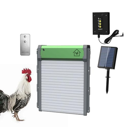 Automatic Chicken Coop Door Anti Pinch 4 Modes Weatherproof Auto Coop Door