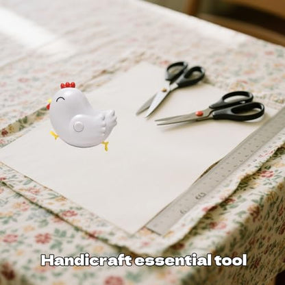 Animal Measuring Tape Chick Shaped Flexible Cute Cartoon Measuring Tape Lightweight Plastic Design for Crafting Sewing and Educational Activities
