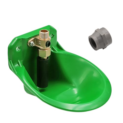 Automatic Sheep Water Bowl Copper nuzzled Valve Auto Fill Goat Waterer | Livestock Water Trough For Horse Pig Hog Cow, Self-Filling Cattle Water Tank ,Water Sewage Separator Vertical Bucket Drinker