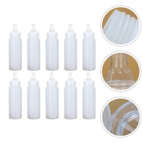 Zerodeko 8.5Oz Portable Piglet Feeding Bottles with Silicone Nipple Covers for Farm Animal Nursing Lamb Calf Milk Feeder Livestock Supplies Set of 10