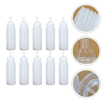Zerodeko 8.5Oz Portable Piglet Feeding Bottles with Silicone Nipple Covers for Farm Animal Nursing Lamb Calf Milk Feeder Livestock Supplies Set of 10