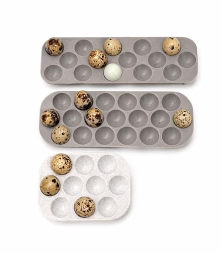 Farmhouse Quail Egg Tray for Refrigerator – Holds 15 or 38 Coturnix Eggs, Stackable 3D Printed Egg Holder, Durable Organizer for Kitchen Storage & Farm Use (Pink, 3"x7.5",15 Eggs) - color: Pink, size: 3"x7.5",15 eggs