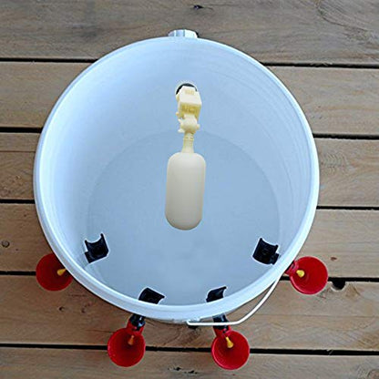Float Valve 2Pcs Water Float Ball Automatic Water Level Control for Fish Aquarium Cattle Horse Pig Water Bowl Trough Tank