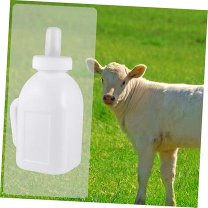 3-Pack Plastic Lamb Feeding Bottle with Silicone Teats for Newborn Lambs Sturdy Easy to Clean Feeding Supplies