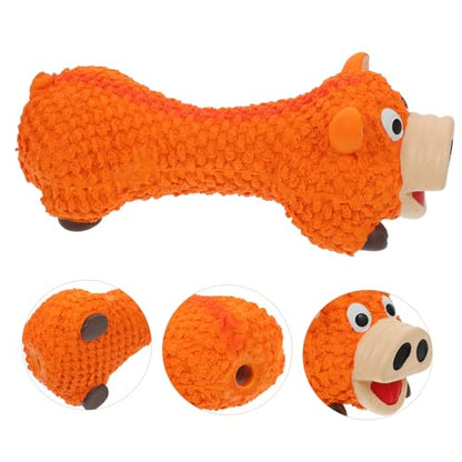 LIOOBO Puppy Chewing Pig Shape Teething Plaything for Dogs Durable and Easy to Pet Biting Engaging Exercise Training Tool for