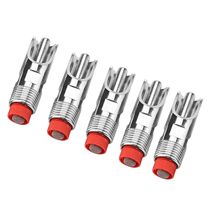 Nipples Waterer System w 5Pcs Stainless Steel Nipple Drinker Automatic Duckbill Waterer with Red Proof Hygienic Livestock for Pigs Cattle and Farm Animals 75 X 21mm 20mm