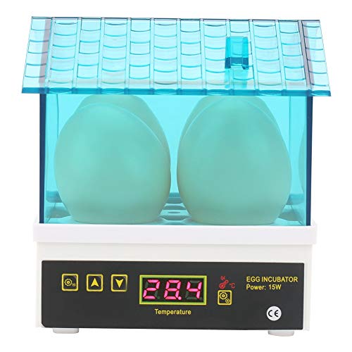 Automatic Temperature Control Incubator, Liquid Crystal Digital Display Incubator for Chicken Quail Experiment with 4 Sheets Humidity Maintenance Home Use for Children Education (Us Plug 110V)