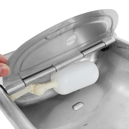 GALPADA Heavy-Duty Automatic Waterer for Cattle Stainless Steel Drinking Bowl with Float Valve Convenient Livestock Water Feeder for Cows Horses Sheep and Goats