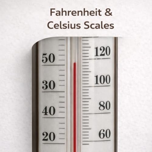 Bjerg Instruments Outdoor Thermometer – Dual Fahrenheit & Celsius, Bronze Finish Adjustable Garden Tube Thermometer, 10-Inch Wall or Fence Mount Temperature Gauge for Patio, Garden & Porch