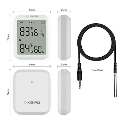 Inkbird ITH-20R Wireless Hygrometer Thermometer Indoor Outdoor Sensor