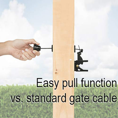 National Hardware N109-070 Gate Latch Cable Pull, Black (Pack of 3) - size: 40" (Pack of 3)