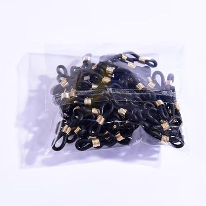 50 Pcs Black Baby Chick Splay Leg Hobble Chicken Leg Bands Adjustable Hobbling Chicken Hobble Braces for Spraddle Leg Repair Poultry Care Supplies, Poultry Feeding and Watering Supplies