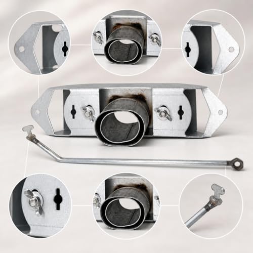 Metal Chicken Feeder, Galvanized Steel Chick Feeder, Feeding Equipment, Chicken Coop Accessories
