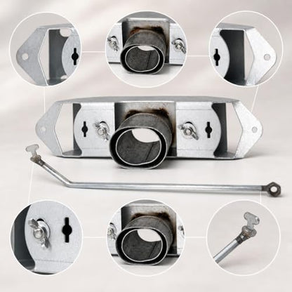 Metal Chicken Feeder, Galvanized Steel Chick Feeder, Feeding Equipment, Chicken Coop Accessories